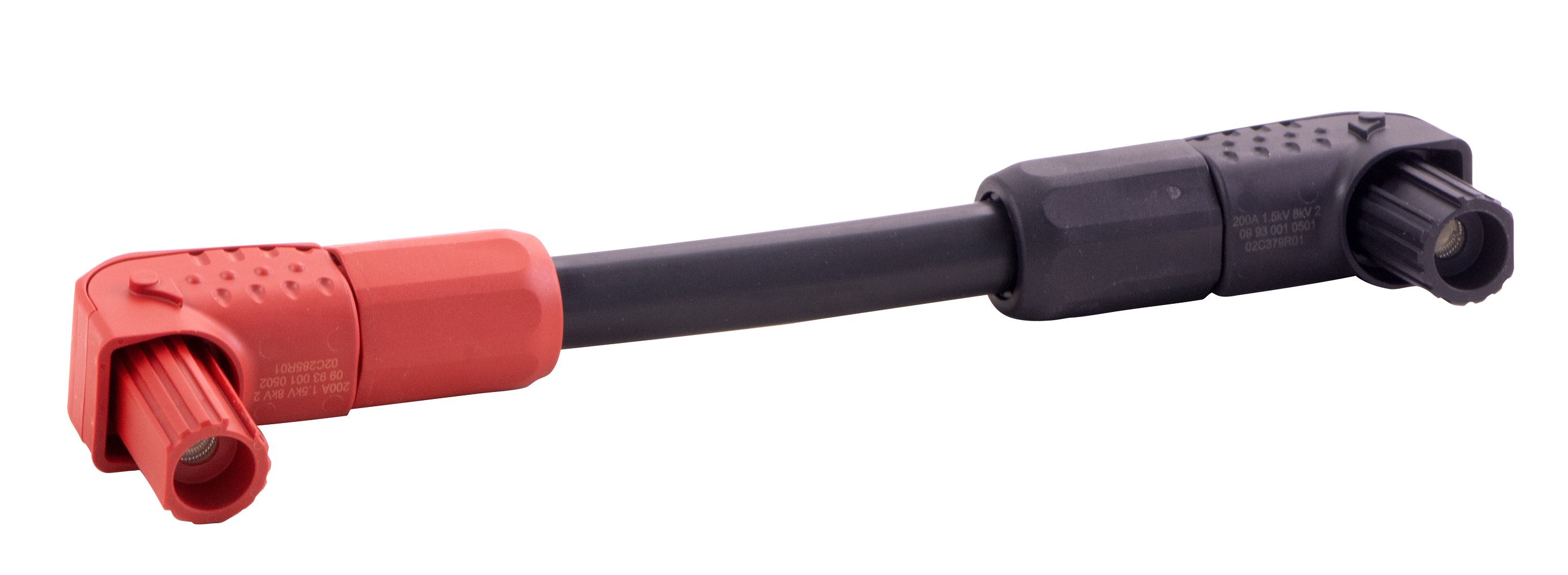 Han® S 加速了基于电池模块的储能系统的组装：本照片为 200 A 的预制电缆组件。