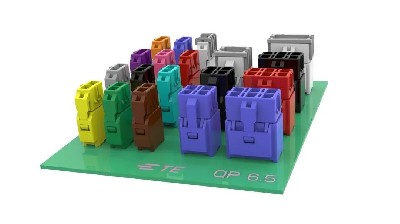 TE QP 6.5 多色电源连接器：高密度集成中的可靠连接解决方案