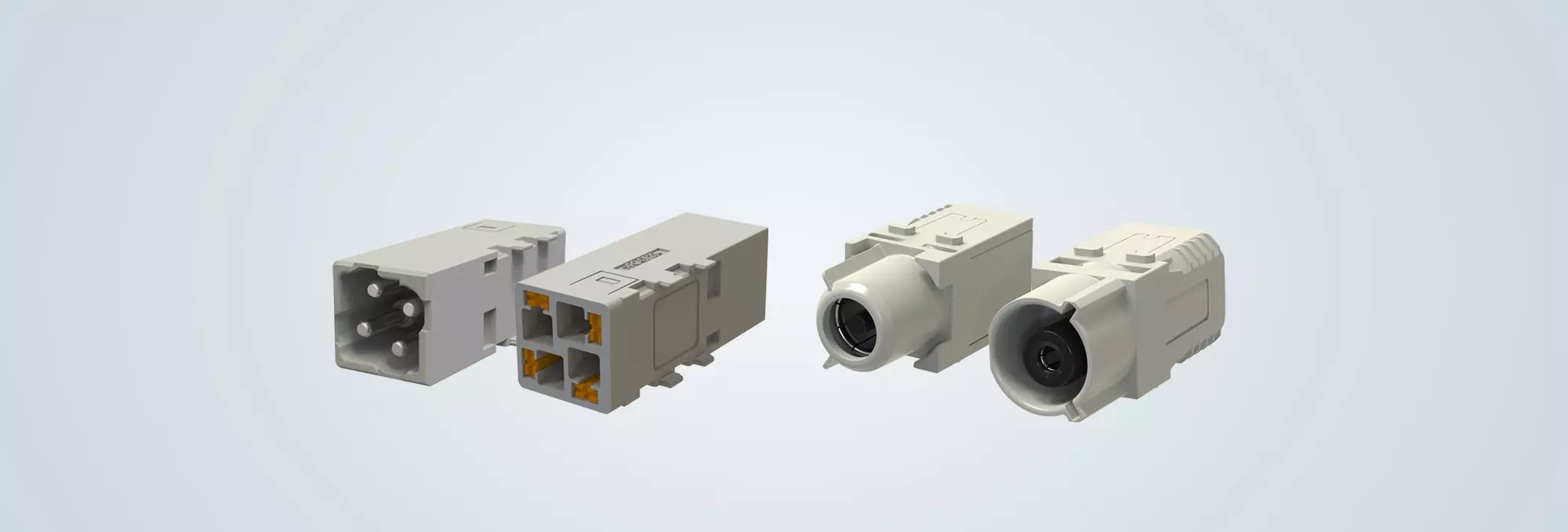 Han-Modular Push-In 连接器结构示意图